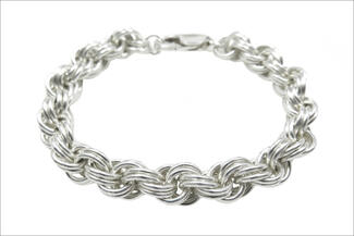 Karon.double spiral bracelet closed
