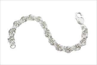 Karon.double spiral bracelet open