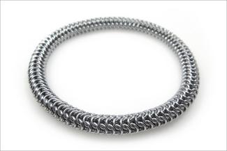 Karon.round maille silver bracelet