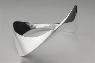Leblanc.forged silver bangle