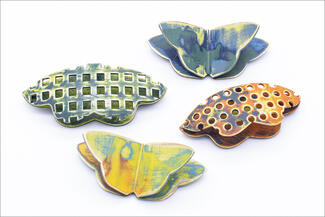 Lowrie.colorful metal butterflies