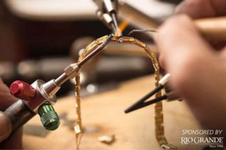 Intro to jewelry repair class image with Rio Grande logo