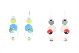 New.multi color circle drops