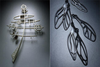 Shiga.deco brooch and wire wings