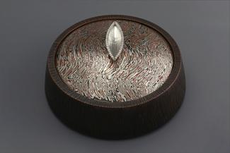 Wolf.mokume container with lid