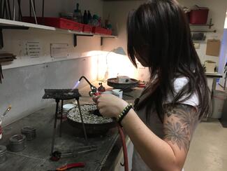 Student Soldering
